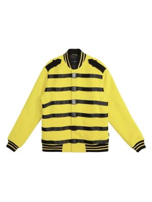 Konus Herren Jacke aus Wollmischung mit Schnalle in Gelb
