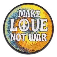 Make Love not War Patch bunt