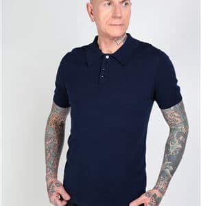Collectif Menswear Pablo Plain Knitted Polo