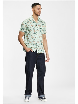 Cesar Palm Hula Shirt