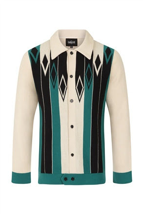 Luca Patterned Knitted Cardigan